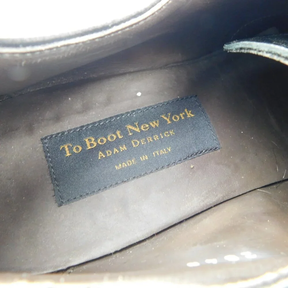 To Boot New York Black Leather Cap Toe Lace-up Oxford Shoes 13